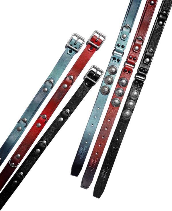 Supreme blackmeans Concho Leather Belt - Product Image