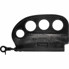 Supreme blackmeans Leather Lighter Case Black