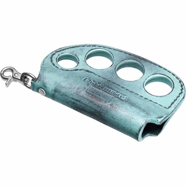 Supreme blackmeans Leather Lighter Case - Light Green (front)