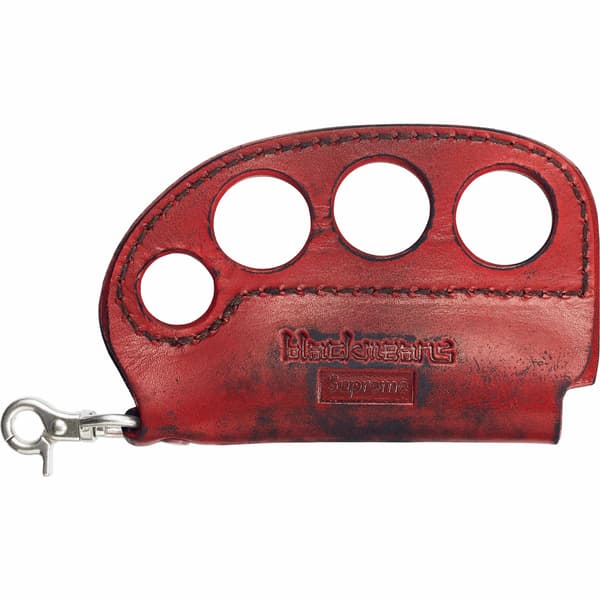 Supreme blackmeans Leather Lighter Case - Red (front)