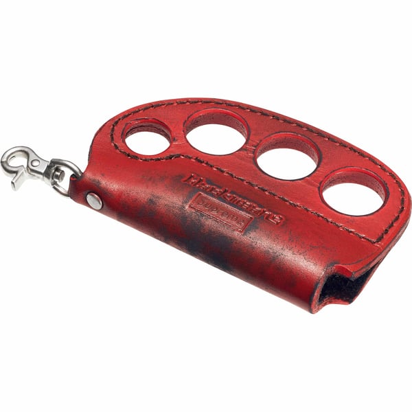 Supreme blackmeans Leather Lighter Case - Red (front)