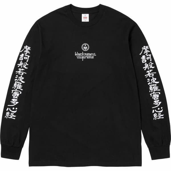 Supreme blackmeans L/S Tee - Black (front)