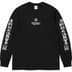 Supreme blackmeans L/S Tee - Black (front)