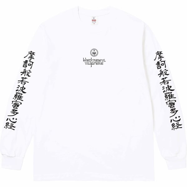 Supreme blackmeans L/S Tee - White (front)