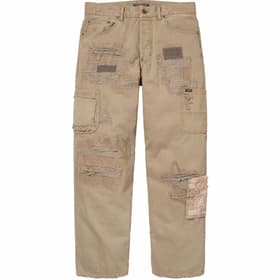 Supreme blackmeans Mended Loose Fit Jean Dirty Tan