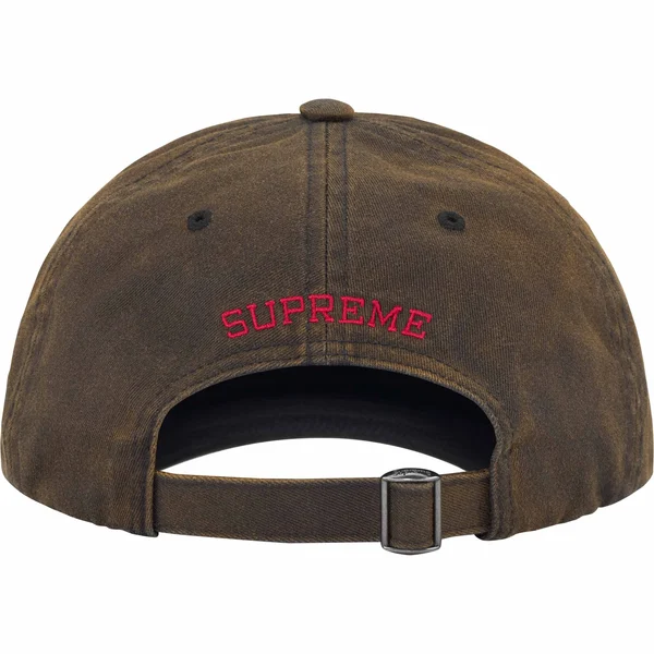 Supreme Bleached Chino 6-Panel - Black (front)
