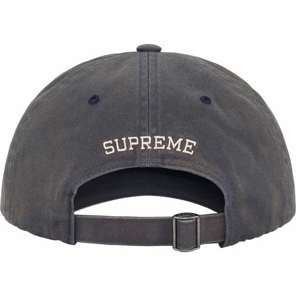 Supreme Bleached Chino 6-Panel - Navy (front)
