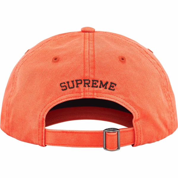 Supreme Bleached Chino 6-Panel - Orange (front)
