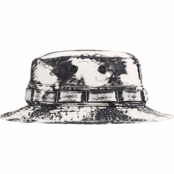 Supreme Bleached Chino Boonie - Black (front)