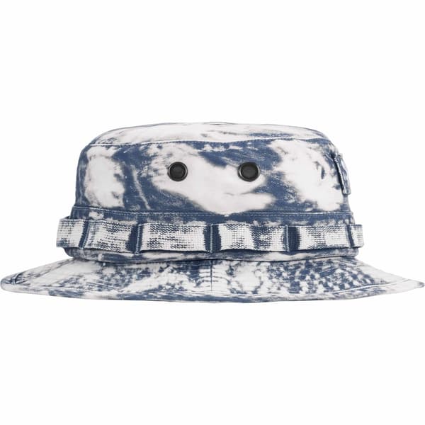 Supreme Bleached Chino Boonie - Navy (front)