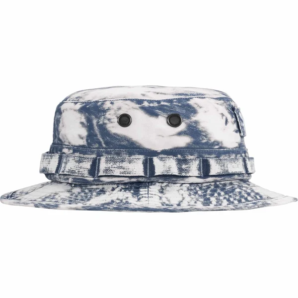 Supreme Bleached Chino Boonie - Navy (front)