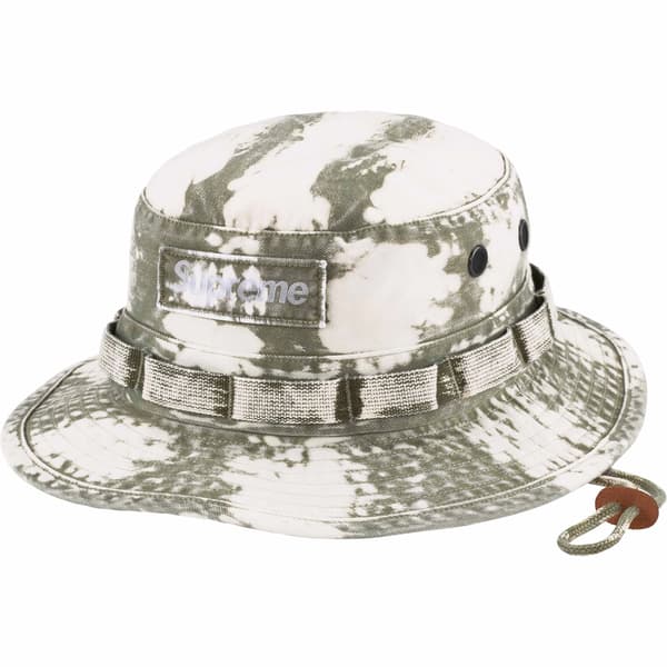 Supreme Bleached Chino Boonie - Olive (front)