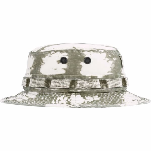 Supreme Bleached Chino Boonie - Olive (front)