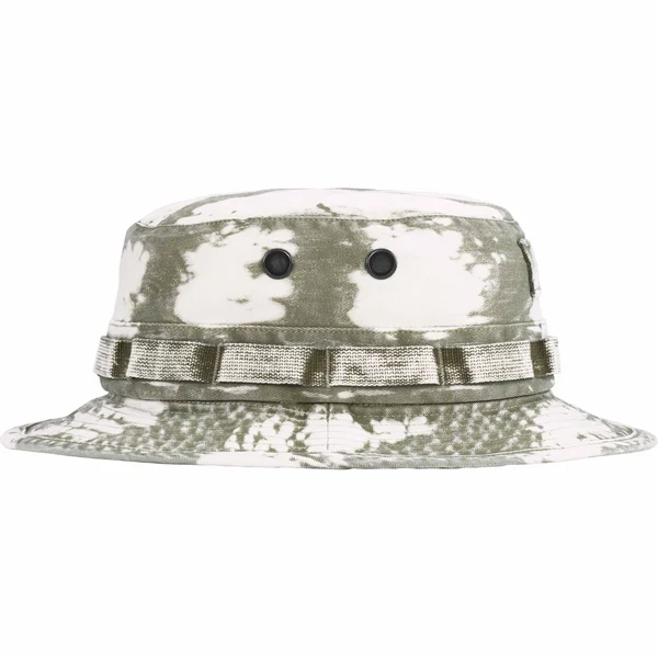 Supreme Bleached Chino Boonie - Olive (front)