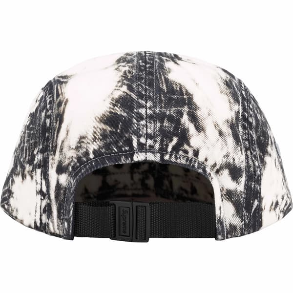 Supreme Bleached Chino Camp Cap - Black (front)