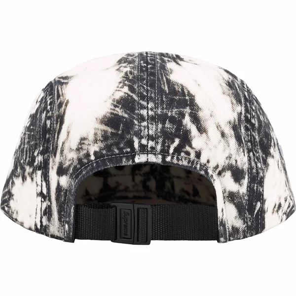 Supreme Bleached Chino Camp Cap - Black (front)