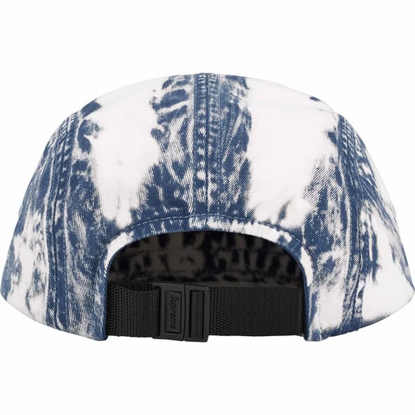 Supreme Bleached Chino Camp Cap - Navy (front)