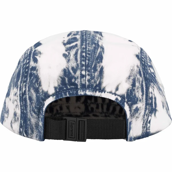 Supreme Bleached Chino Camp Cap - Navy (front)