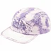 Supreme Bleached Chino Camp Cap - Purple (front)