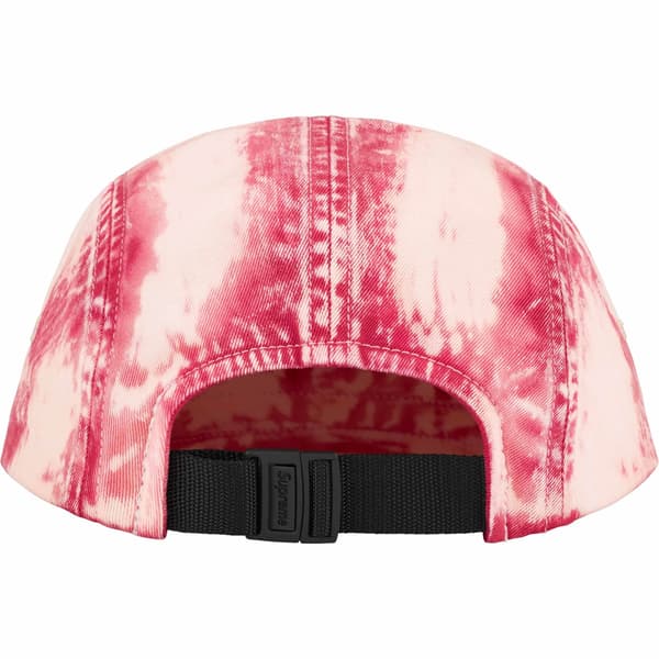 Supreme Bleached Chino Camp Cap - Red (front)