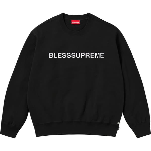 Supreme BLESS Crewneck - Black (front)