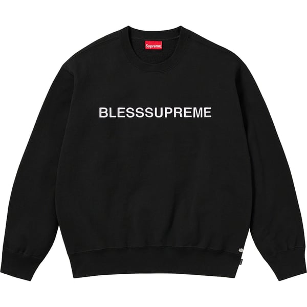 Supreme BLESS Crewneck - Black (front)