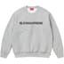 Supreme BLESS Crewneck - Heather Grey (front)