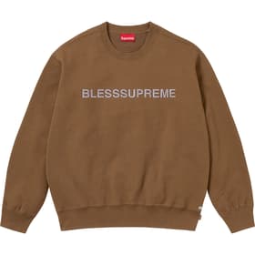 Supreme BLESS Crewneck Olive Brown