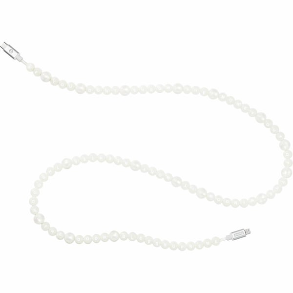 Supreme BLESS mophie Beaded Charging Cable - White (front)