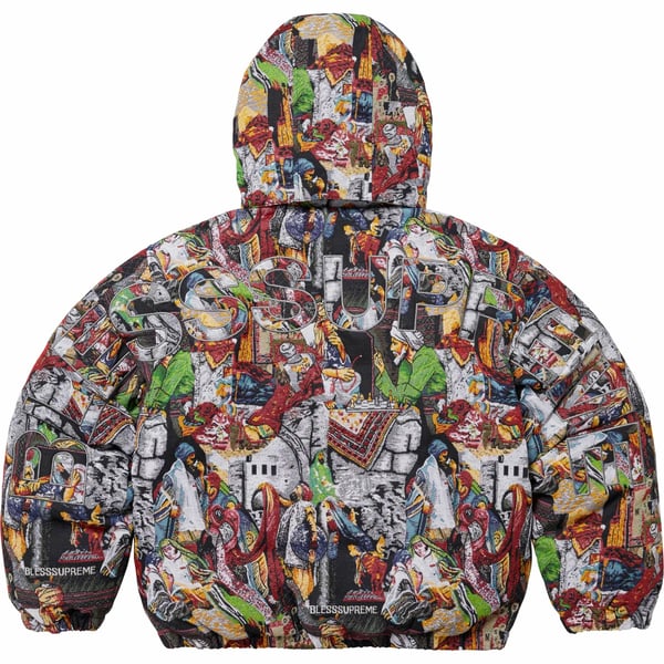 Supreme BLESS Tapestry Down Puffer Jacket - Multicolor (front)