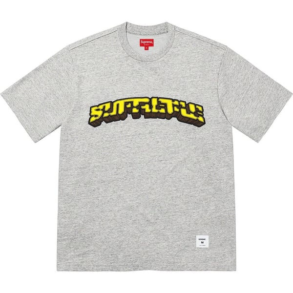 Supreme Block Arc S/S Top - Heather Grey (front)