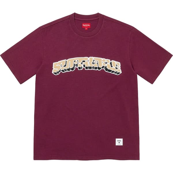 Supreme Block Arc S/S Top - Plum (front)