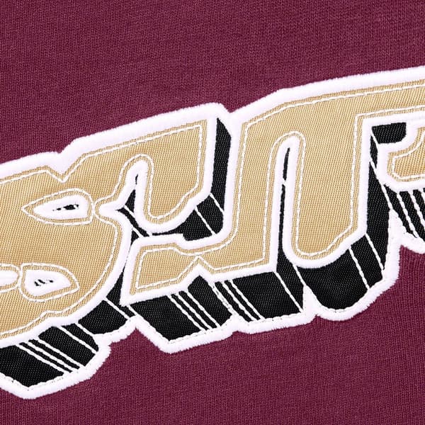 Supreme Block Arc S/S Top - Plum (front)