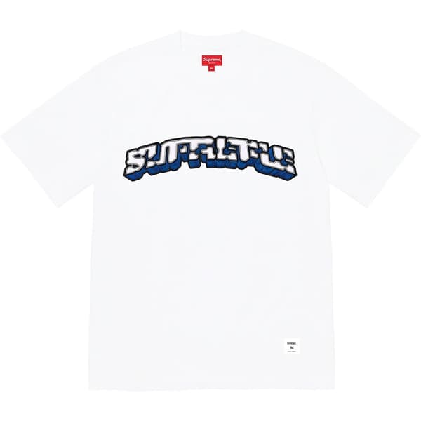 Supreme Block Arc S/S Top - White (front)