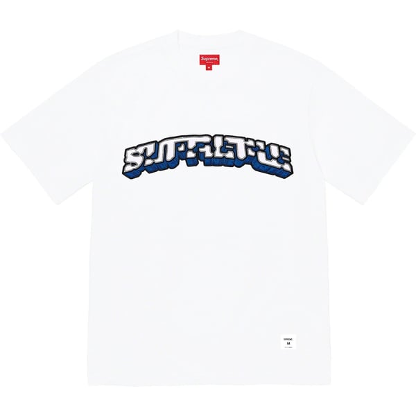 Supreme Block Arc S/S Top - White (front)