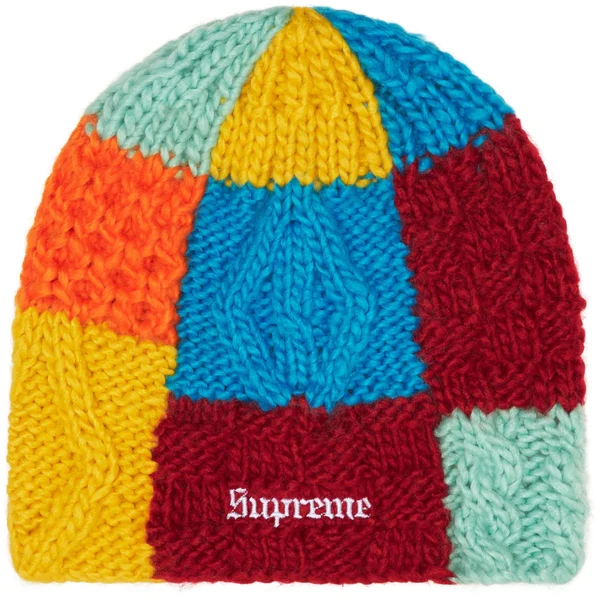Supreme Block Knit Beanie - Multicolor (front)
