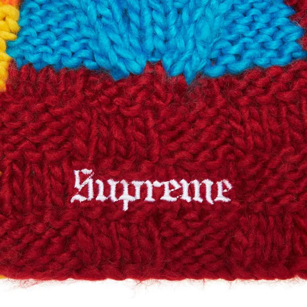 Supreme Block Knit Beanie - Multicolor (front)