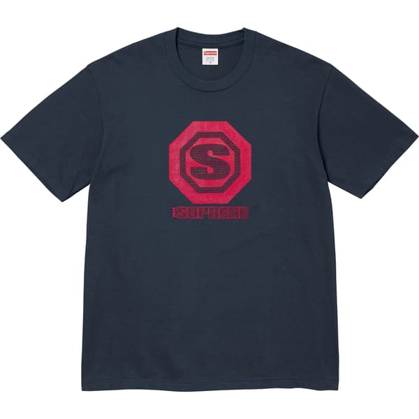 Supreme Blockbuster Tee - Navy (front)