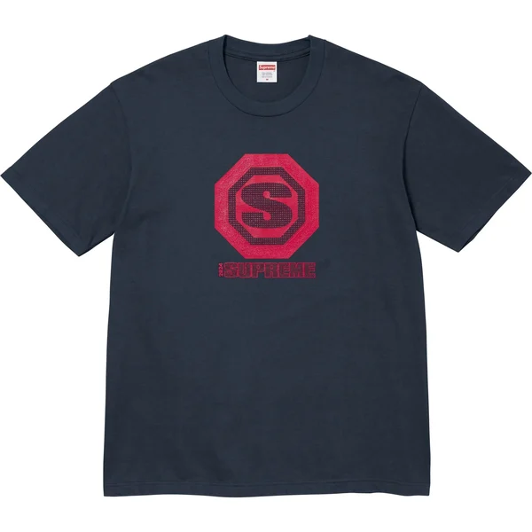 Supreme Blockbuster Tee - Navy (front)