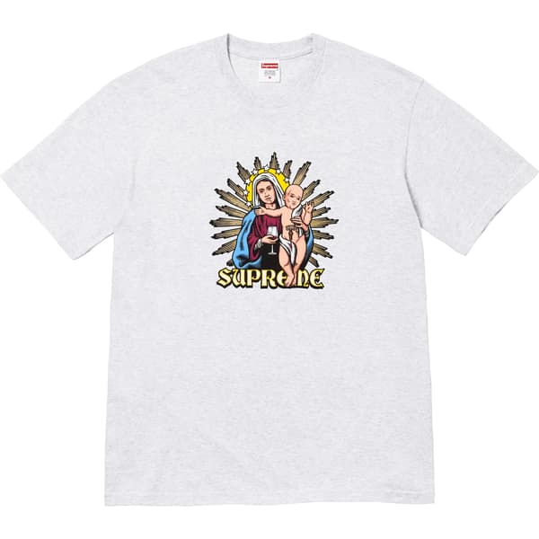 Supreme Blood Tee - Ash Grey (front)