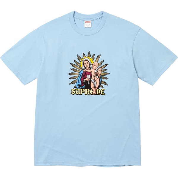 Supreme Blood Tee - Powder Blue (front)