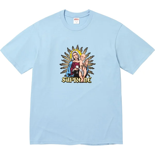 Supreme Blood Tee - Powder Blue (front)
