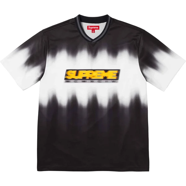 Supreme Blur Soccer Jersey - Black (front)