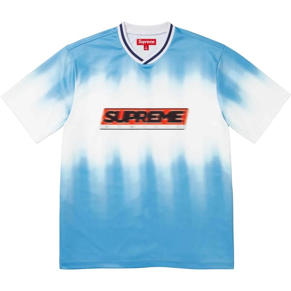 Supreme Blur Soccer Jersey - Blue (front)
