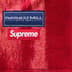 Supreme Blurred Logo Blanket - Red (front)