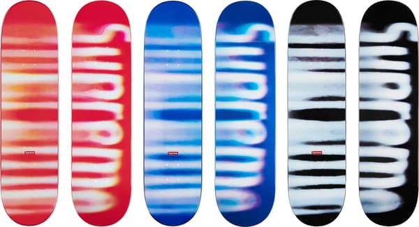 Supreme Blurred Logo Skateboard - Product Image