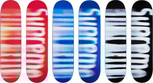 Supreme Blurred Logo Skateboard
