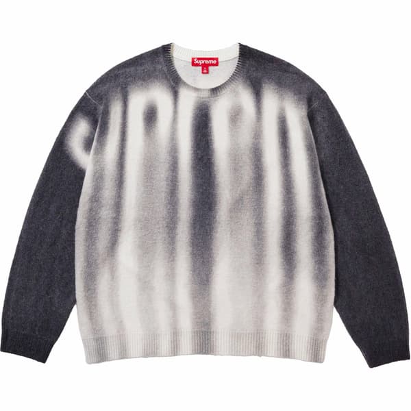 Supreme Blurred Logo Sweater - Black (front)