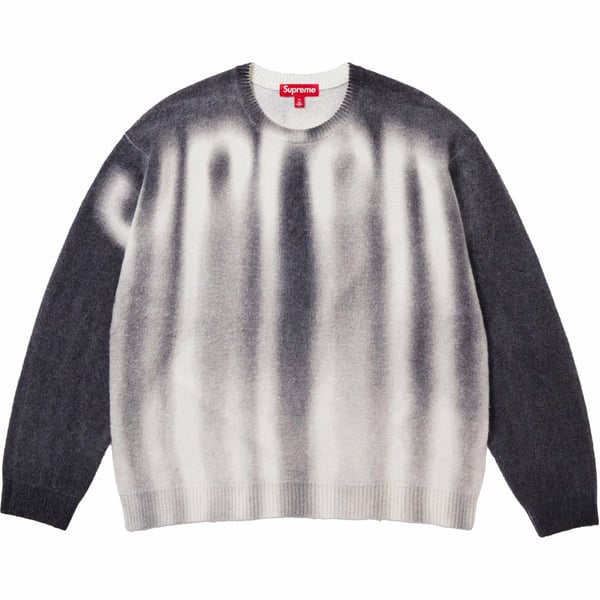 Supreme Blurred Logo Sweater - Black (front)