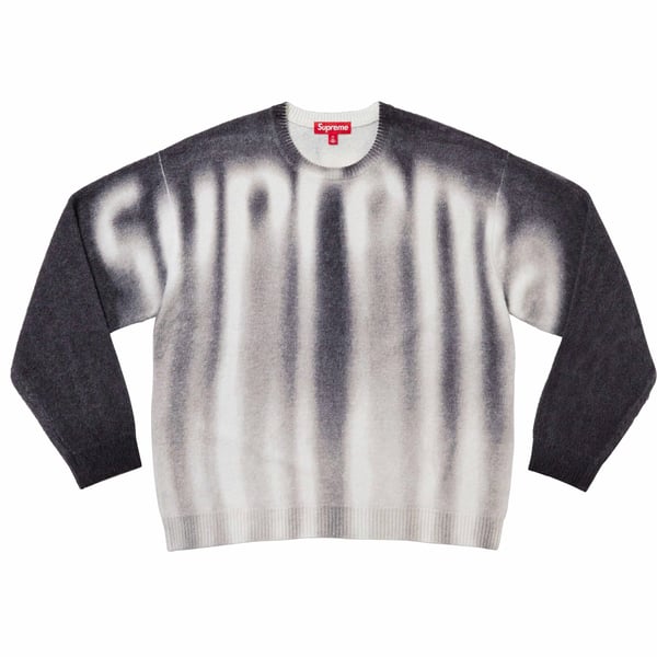 Supreme Blurred Logo Sweater - Black (front)